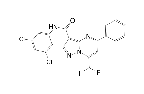 N-(3,5-dichlorophenyl)-7-(difluoromethyl)-5-phenylpyrazolo[1,5-a]pyrimidine-3-carboxamide