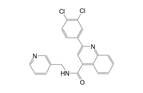 2-(3,4-dichlorophenyl)-N-(3-pyridinylmethyl)-4-quinolinecarboxamide