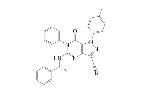 (R)-3-Cyano-6-phenyl-5-(.alpha.-phenylethylamino)-1-p-tolyl-1H-pyrazolo[4,3-d]pyrimidin-7(6H)-one