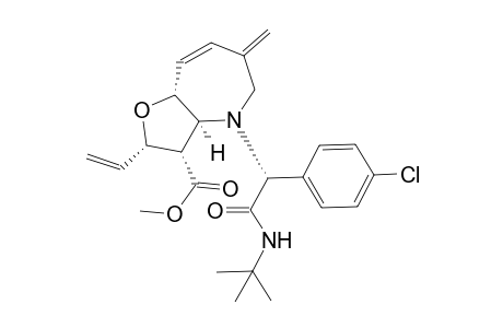 (2S,3S,3aS,8aR)-4-[(R)-tert-Butylcarbamoyl-(4-chloro-phenyl)-methyl]-6-methylene-2-vinyl-3,3a,4,5,6,8a-hexahydro-2H-furo[3,2-b]azepine-3-carboxylic acid methyl ester