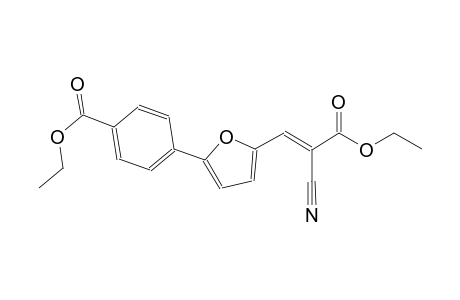 ethyl 4-{5-[(1E)-2-cyano-3-ethoxy-3-oxo-1-propenyl]-2-furyl}benzoate