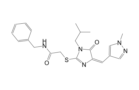 N-benzyl-2-({(4E)-1-isobutyl-4-[(1-methyl-1H-pyrazol-4-yl)methylene]-5-oxo-4,5-dihydro-1H-imidazol-2-yl}sulfanyl)acetamide