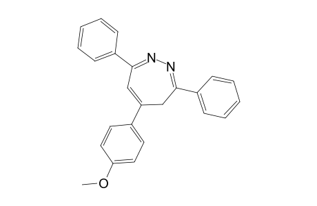 4H-1,2-Diazepine, 5-(4-methoxyphenyl)-3,7-diphenyl-
