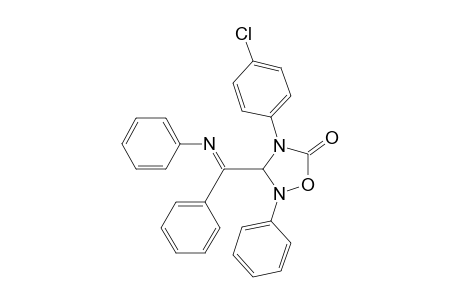 1,2,4-Oxadiazolidin-5-one, 4-(4-chlorophenyl)-2-phenyl-3-[phenyl(phenylimino)methyl]-