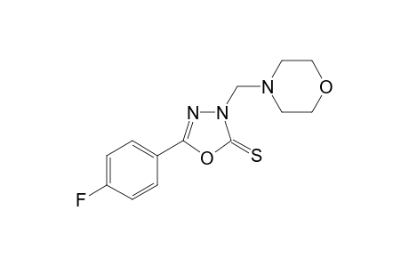 5-(4-fluorophenyl)-3-(4-morpholinylmethyl)-1,3,4-oxadiazole-2-thione