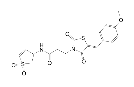 N-(1,1-dioxido-2,3-dihydro-3-thienyl)-3-[(5Z)-5-(4-methoxybenzylidene)-2,4-dioxo-1,3-thiazolidin-3-yl]propanamide