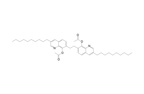 1,2-Bis(8-acetoxy-3-n-decylquinolin-7-yl)ethane