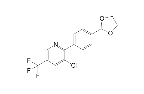 2-(4-(1,3-dioxolan-2-yl)phenyl)-3-chloro-5-(trifluoromethyl)pyridine