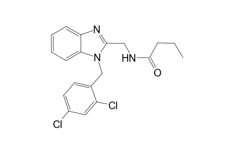 Butanamide, N-[[1-[(2,4-dichlorophenyl)methyl]-1H-1,3-benzimidazol-2-yl]methyl]-