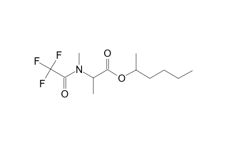 L-Alanine, N-methyl-N-(trifluoroacetyl)-, 1-methylpentyl ester