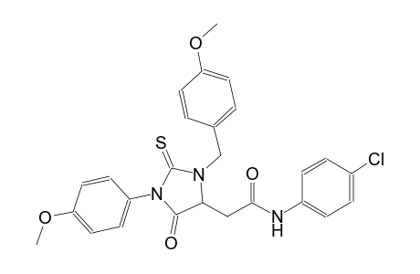 N-(4-chlorophenyl)-2-[3-(4-methoxybenzyl)-1-(4-methoxyphenyl)-5-oxo-2-thioxo-4-imidazolidinyl]acetamide