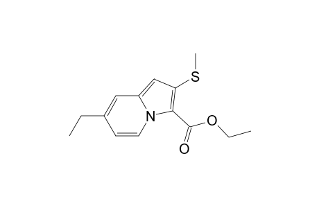7-Ethyl-2-(methylthio)-3-indolizinecarboxylic acid ethyl ester
