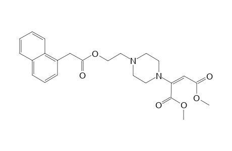1-[(E)-1,2-(Dimethoxycarbonyl)ethen-1-yl]-4-[2-((2-(naphthalen-1-yl)acetoyloxy))eth-1-yl]piperazine