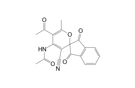 5'-acetyl-4'-(acetylamino)-6'-methyl-1,3-dioxospiro(indane-2,2'-[2H]-pyrane)-3'-nitrile