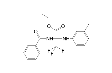 Propanoic acid, 2-(benzoylamino)-3,3,3-trifluoro-2-[(3-methylphenyl)amino]-, ethyl ester