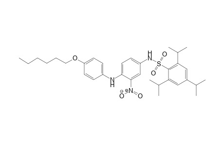 Benzenesulfonamide, N-[4-[[4-(hexyloxy)phenyl]amino]-3-nitrophenyl]-2,4,6-tris(1-methylethyl)-