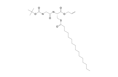 N-TERT.-BUTYLOXYCARBONYL-GLYCYL-(S-PALMITOYL)-L-CYSTEINE-ALLYLESTER;BOC-GLY-CYS(PAL)OALL