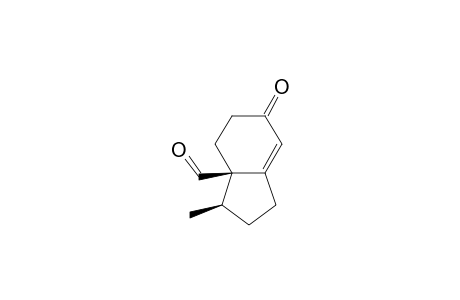 (3R,3aR)-1,2,3,4,5,6-Hexahydro-3-methyl-6-oxo-3aH-indene-3a-carbaldehyde