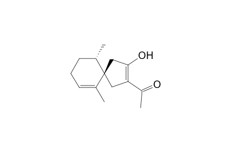 (5R*,10S*)-3-Acetyl-2-methoxy-6,10-dimethylspiro[4.5]deca-2,6-diene