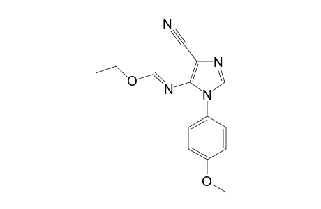 1-(4-METHOXYPHENYL)-5-[(ETHOXYMETHYLIDENE)-AMINO]-1-H-IMIDAZOLE-4-CARBONITRILE