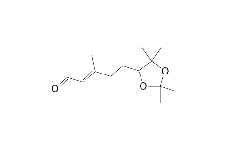 (E)-3,7-DIMETHYL-6,7-ISOPROPYLIDENEDIOXY-2-OCTENAL