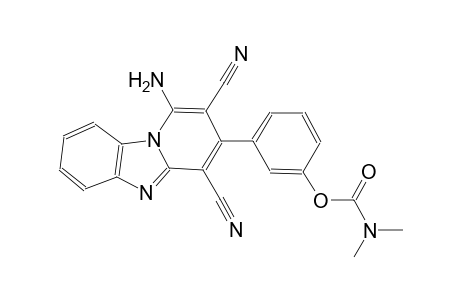 carbamic acid, dimethyl-, 3-(1-amino-2,4-dicyanopyrido[1,2-a]benzimidazol-3-yl)phenyl ester