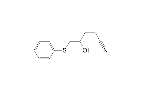 Pentanenitrile, 4-hydroxy-5-(phenylthio)-