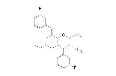 4H-pyrano[3,2-c]pyridine-3-carbonitrile, 2-amino-6-ethyl-4-(3-fluorophenyl)-8-[(3-fluorophenyl)methylene]-5,6,7,8-tetrahydro-, (8E)-