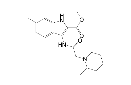 methyl 6-methyl-3-{[(2-methyl-1-piperidinyl)acetyl]amino}-1H-indole-2-carboxylate
