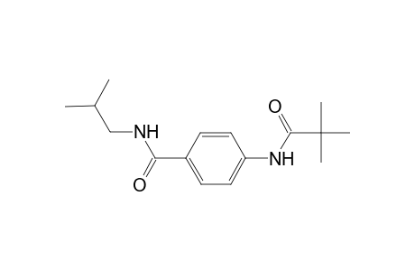 4-[(2,2-Dimethylpropanoyl)amino]-N-isobutylbenzamide