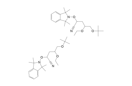 REAT;5-TERT.-BUTYLOXY-4-ETHOXY-2-(1,1,3,3-TETRAMETHYL-1,3-DIHYDRO-2H-ISOINDOL-2-YLOXY)-PENTANENITRILE