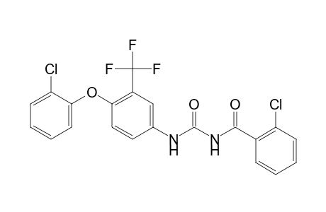 Benzamide, 2-chloro-N-[[[4-(2-chlorophenoxy)-3-(trifluoro-methyl)phenyl]amino]carbonyl]-