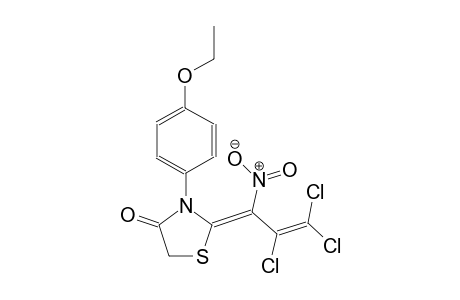 (2E)-3-(4-ethoxyphenyl)-2-(2,3,3-trichloro-1-nitro-2-propenylidene)-1,3-thiazolidin-4-one