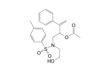 1-[N-(2-Hydroxyethyl)(4-methylbenzene)sulfonamide]-3-phenylbut-3-en-2-yl acetate