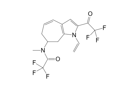 1-Vinyl-2-trifluoroacetyl-7-(N-methyl-N-trifluoroacetylamino)cyclohept-4-ene[b]pyrrole