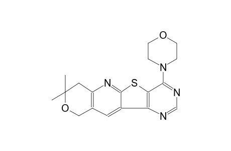 8H-pyrano[3'',4'':5',6']pyrido[3',2':4,5]thieno[3,2-d]pyrimidine, 7,10-dihydro-8,8-dimethyl-4-(4-morpholinyl)-