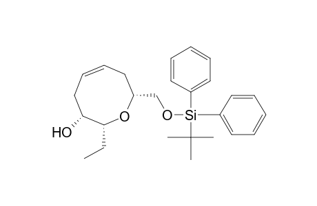 (2R,3R,5Z,8R)-8-[[tert-butyl(diphenyl)silyl]oxymethyl]-2-ethyl-3,4,7,8-tetrahydro-2H-oxocin-3-ol