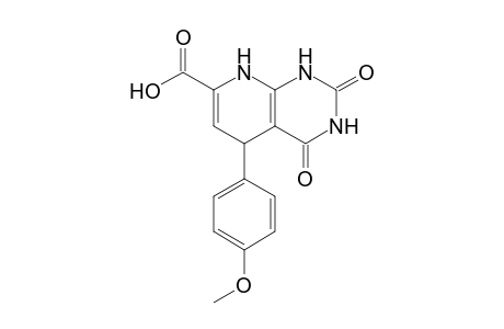 5-(p-Methoxyphenyl)-1,2,3,4,5,8-hexahydro-2,4-dioxopyrido[2,3-d]pyrimidine-7-carboxylic Acid