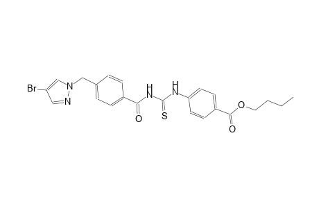 butyl 4-{[({4-[(4-bromo-1H-pyrazol-1-yl)methyl]benzoyl}amino)carbothioyl]amino}benzoate