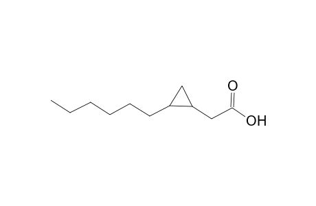 (2-Hexylcyclopropyl)acetic acid