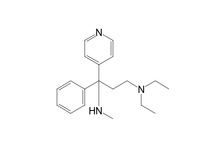 4-[3-(diethylamino)-1-(methylamino)-1-phenylpropyl]pyridine