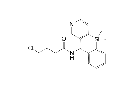 4-Chloro-N-(5,5-dimethyl-5,10-dihydro[1]benzosilino[3,2-c]pyridin-10-yl)butanamide