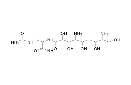 D-ARABINO-NONONAMIDE, 4,8-DIAMINO-N-[2-AMINO-1-[[(AMINOCARBONYL)AMINO]METHYL]-2-OXOETHYL]-4,6,8-TRIDEOXY-