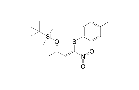 tert-Butyl-dimethyl-[(Z,1S)-1-methyl-3-nitro-3-(p-tolylsulfanyl)allyloxy]silane