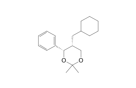 cis-5-(cyclohexylmethyl)-2,2-dimethyl-4-phenyl-1,3-dioxan