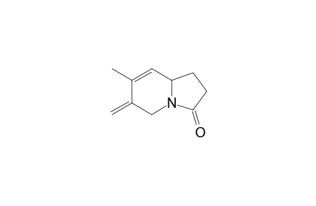 7-methyl-6-methylidene-1,2,5,8a-tetrahydroindolizin-3-one