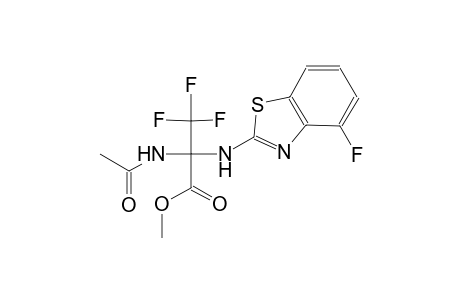 methyl 2-(acetylamino)-3,3,3-trifluoro-2-[(4-fluoro-1,3-benzothiazol-2-yl)amino]propanoate