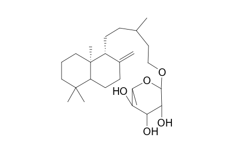 ent-(13S)-8(17)-Labden-15-O-.alpha.-L-Rhamnopyranose