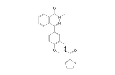 N-[2-methoxy-5-(3-methyl-4-oxo-3,4-dihydro-1-phthalazinyl)benzyl]-2-thiophenecarboxamide