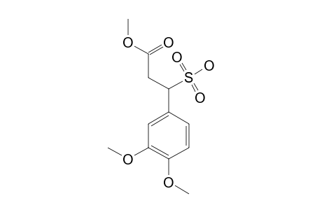 3-(3,4-DIMETHOXYPHENYL)-3-SULFOPROPANOIC-ACID-METHYLESTER